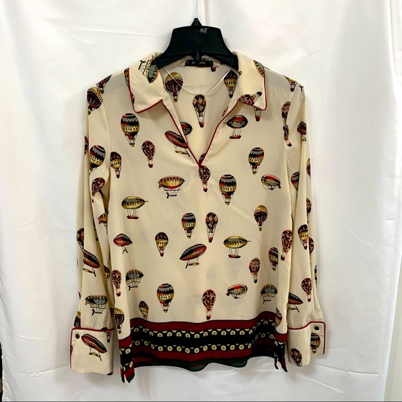 Zara Tops - ZARA BASIC Long Sleeve Blouse, Size S